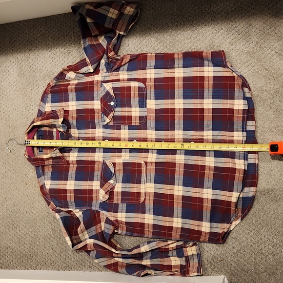 Vintage 90s plaid button down. PEPE JEANS WORN ONCE-100% COTTON = CLOSING-FINAL - Picture 5 of 12